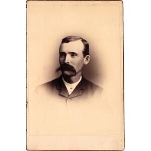 Antique 1800s Cabinet Card Gentleman Portrait San Francisco CA Old‎ West Photo